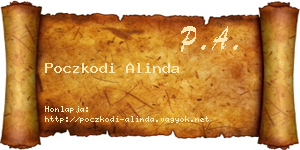 Poczkodi Alinda névjegykártya